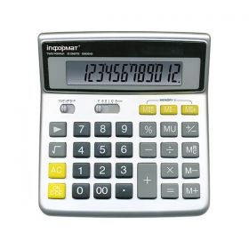 Калькулятор KN05-12 12 разрядный  серый бухгалтерский inФормат