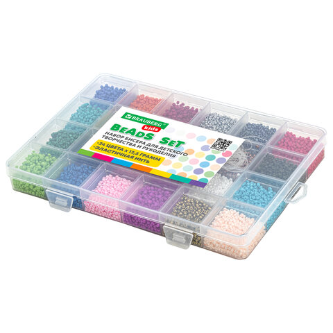 Набор для создания украшений из бисера 664696 Bead Set 6000эл 24 вида Brauberg