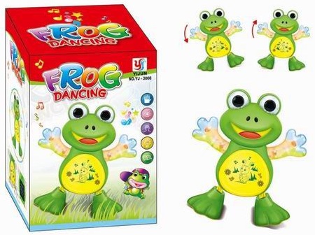 Игрушка YJ-3008 Лягушка на батарейках