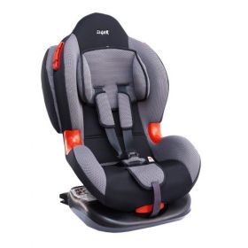 Автокресло SIGER  "Кокон ISOFIX" серый 1-7лет, 9-25кг, группа 1/2