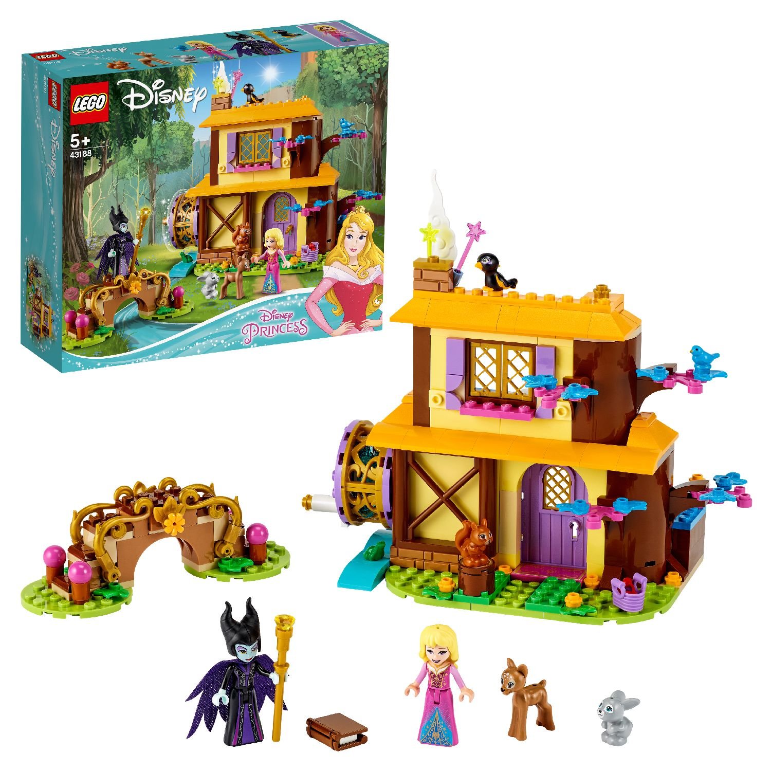 LEGO Disney Princess 43188 Конструктор ЛЕГО Лесной домик Спящей красавицы