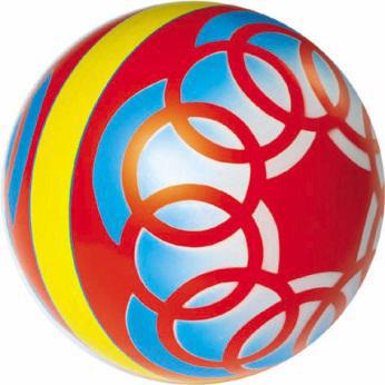 Мяч резин Р4-150 15см ассорти (вьюнок.корзинка) россия