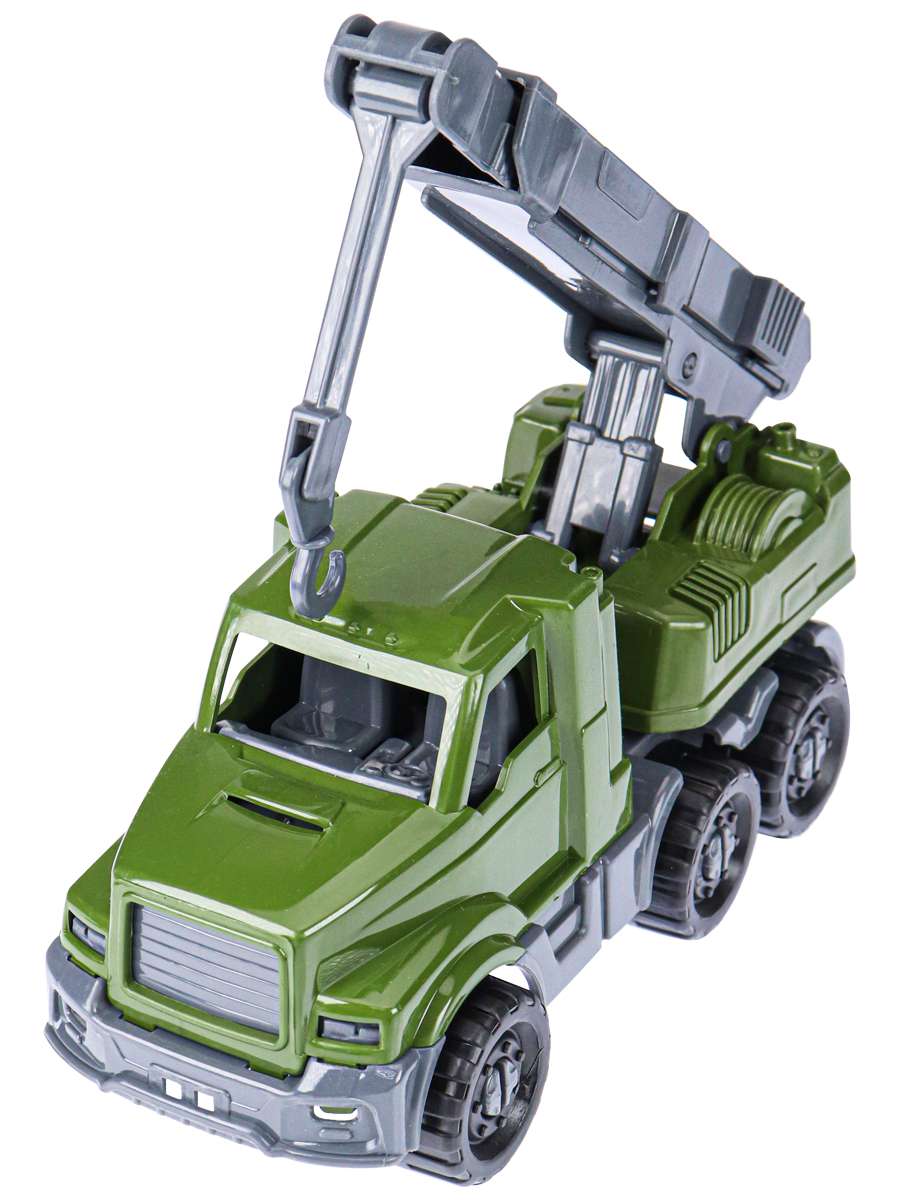 Машина И-7991 Кран Добрыня военный 20см Рыжий кот