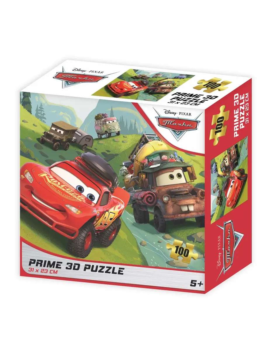Пазл 100 деталей 13928 Super 3D Тачки Рыжий кот
