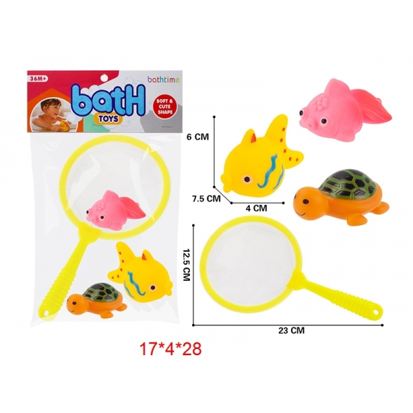 Игрушка для ванной ZY1216437 с сачком в пакете