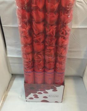 Хлопушка "Красные" безопасная 60см с лепестками роз