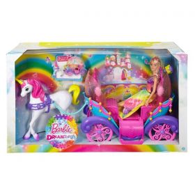 Barbie DPY38 Барби Радужная карета и кукла