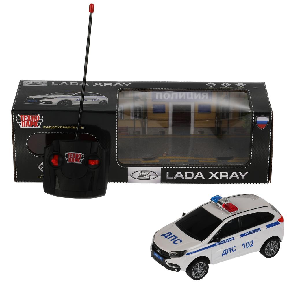 Машина LADAXRAY-18L-POL-WH на радиоуправлении LADA XRAY полиция 18см белый ТМ Технопарк 316344