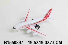 А/М 1550897 самолет инерция 19см в пакете wind-up doll(2)
