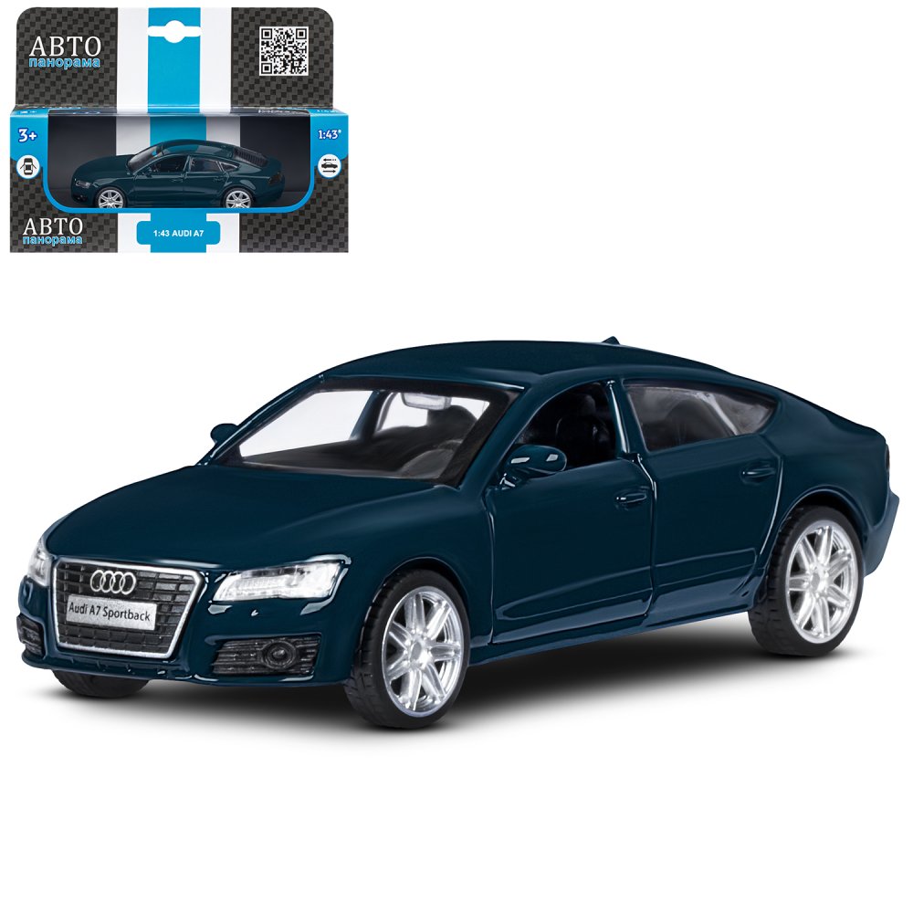Машина JB1251271 металл Audi A7 зеленый 1:43 инерция ТМ Автопанорама