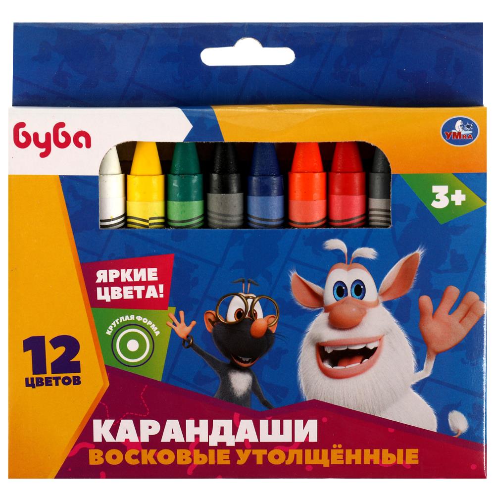 Восковые карандаши 12цв Буба WC12-64055-BU ТМ Умка