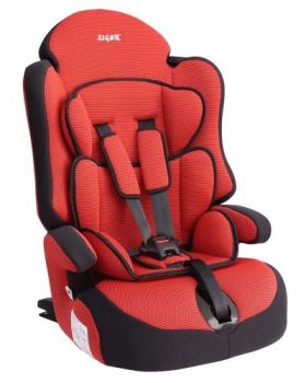 Автокресло SIGER "Прайм ISOFIX" 1-12лет, 9-36кг, группа 1/2/3 красный