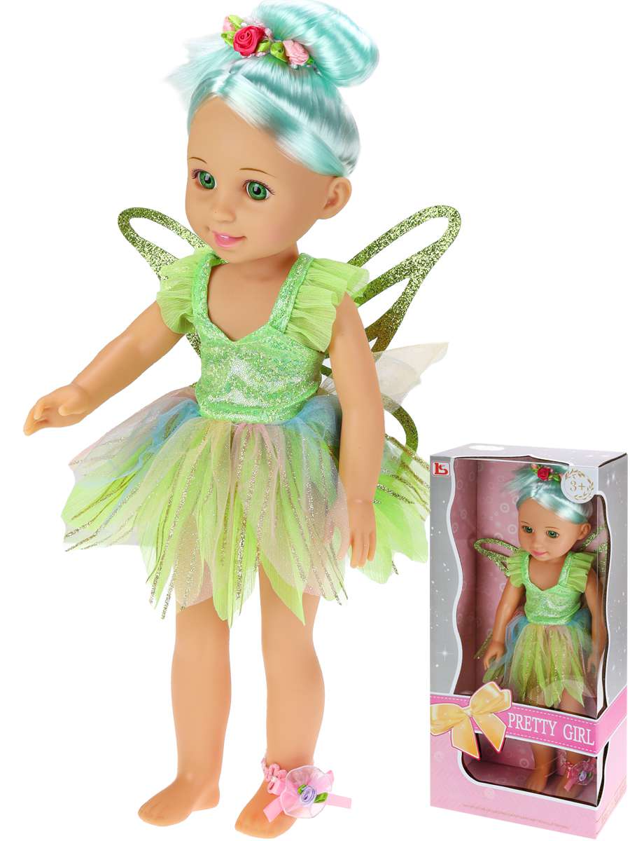 Кукла LS1502-4 Лесная фея 40см в коробке Рыжий кот