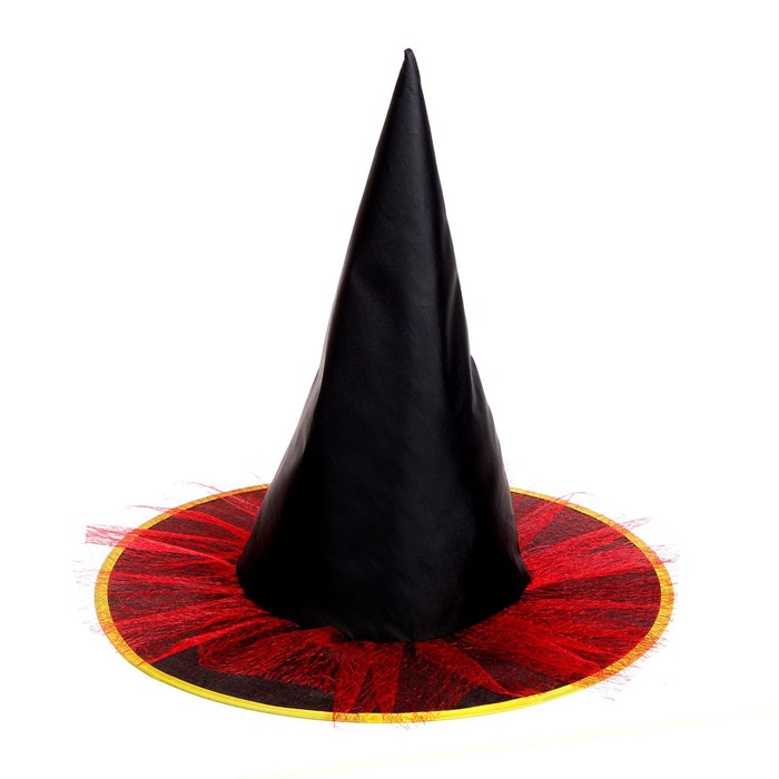 Карнавальная шляпа 2266431 Ведьмочка цвет красный