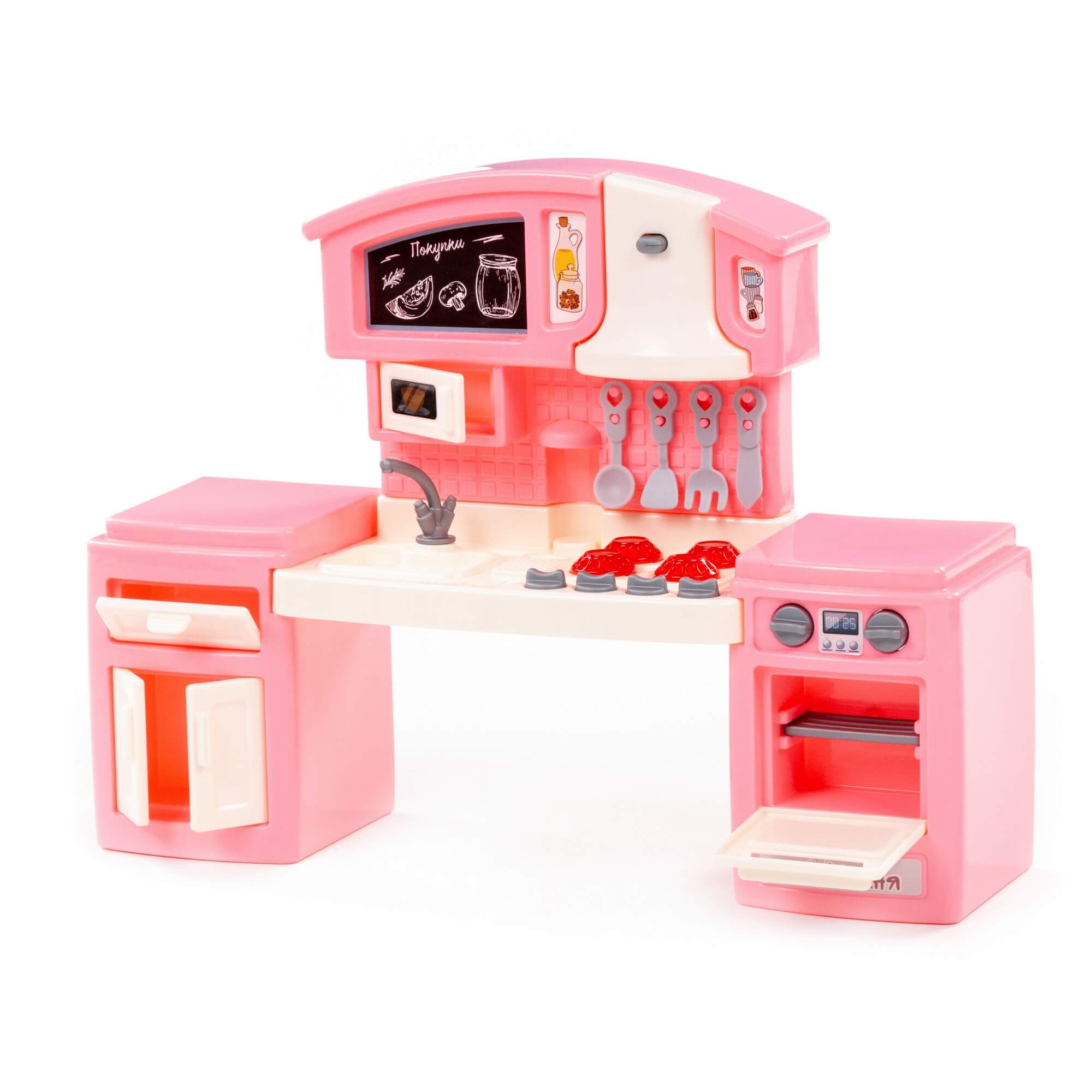 Мини-кухня 43273 Малютка №2 розовая в коробке Полесье