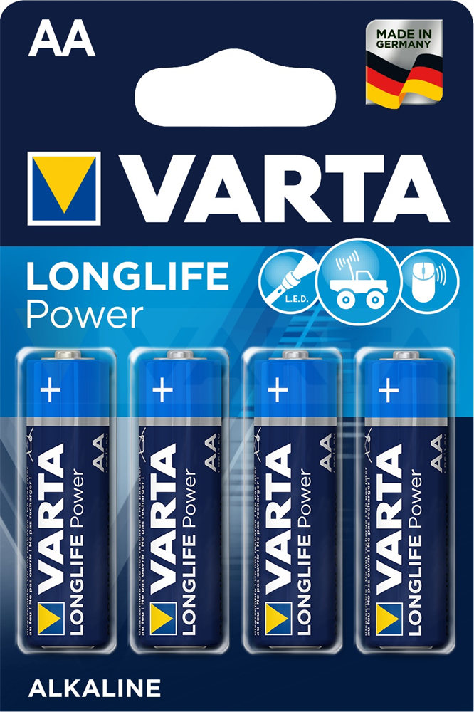Батарейка Varta Longlife LR06 4хBL (поштучно) 04106101414