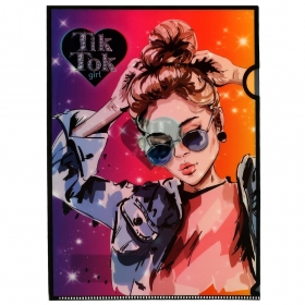 Папка-уголок А4 Tik Tok Girl FC-73812-TT
