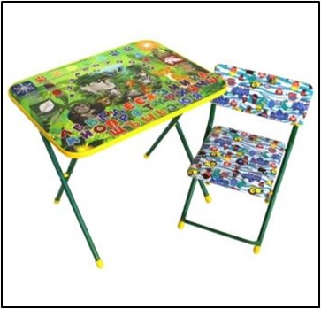 Комплект мебели НСС-31 Джунгли стол+стул ТМ Радуга