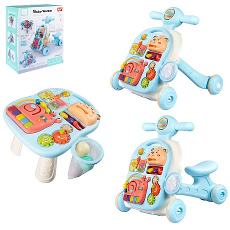 Каталка-ходунок JB0334042 с игровым центром голубой